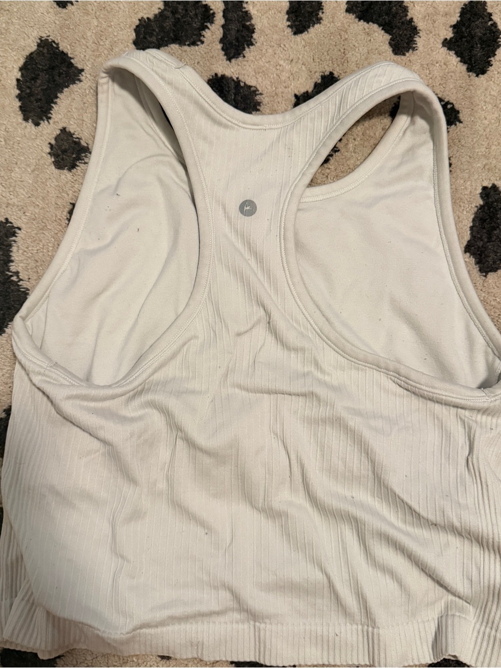all in motion Ribbed Racerback Tank - Light Gray - Picture 2 of 2